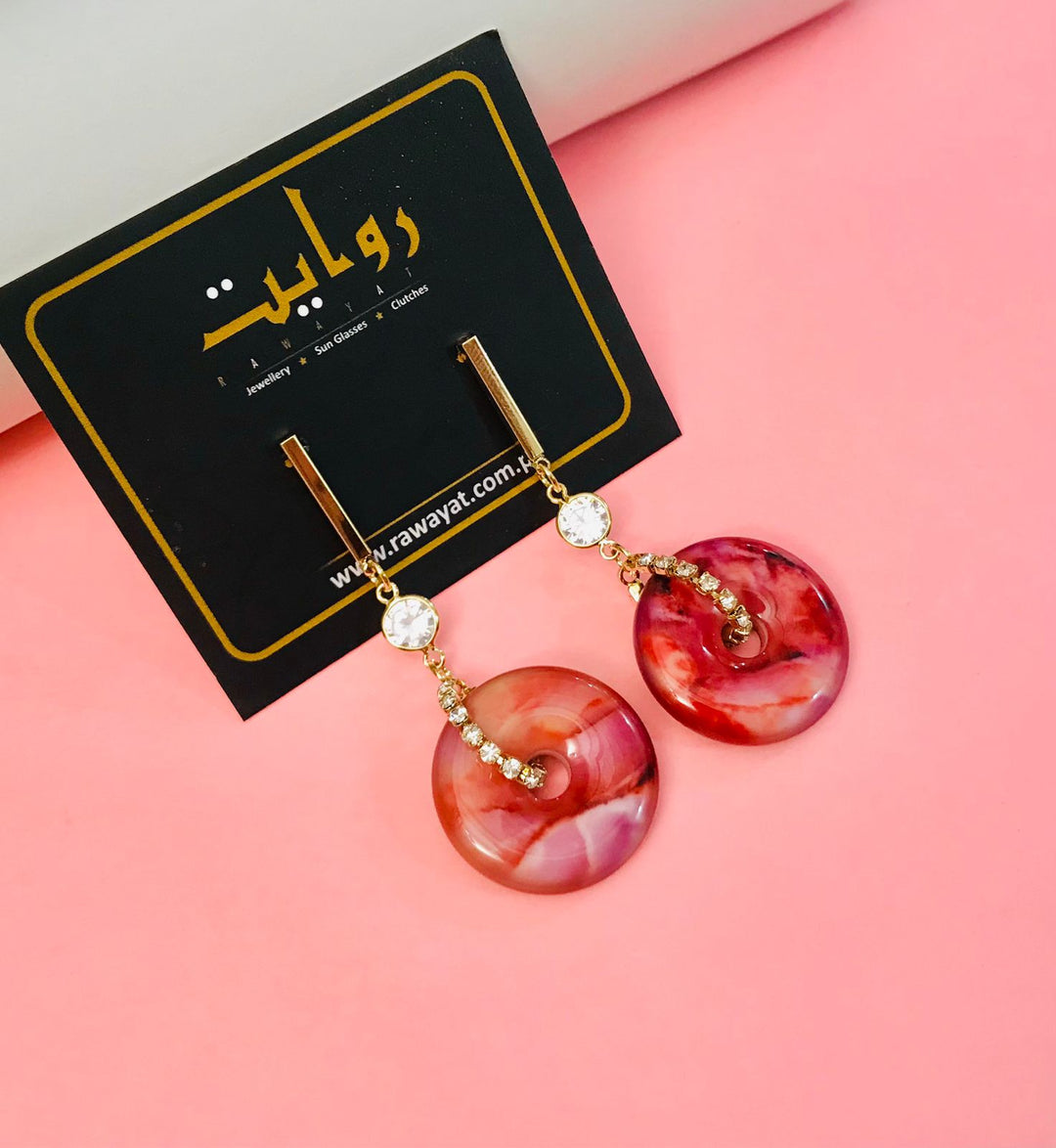 Fancy Earring-276 (Maroon)