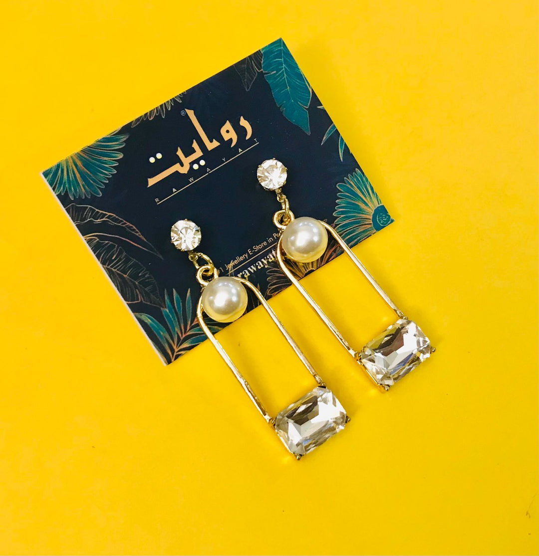 Fancy Earring-288 (White)