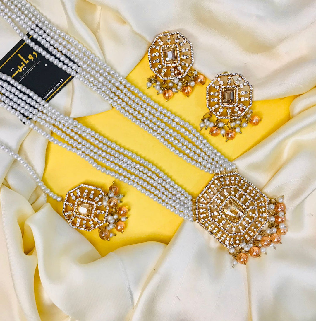 ABIHA Rani Mala Set (Golden)