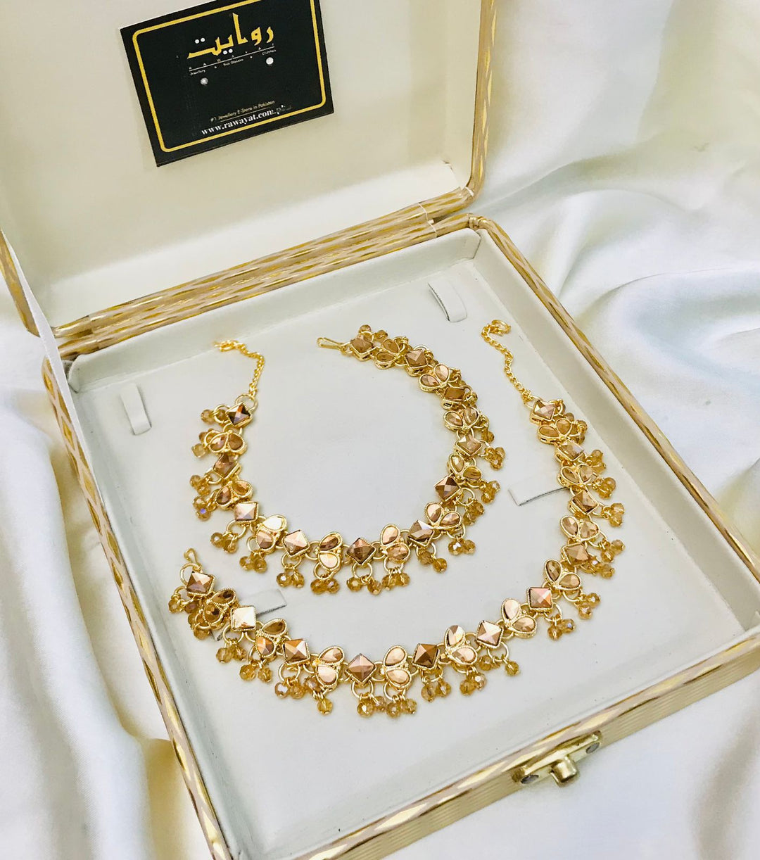 Kundan Anklet-14 (Golden)