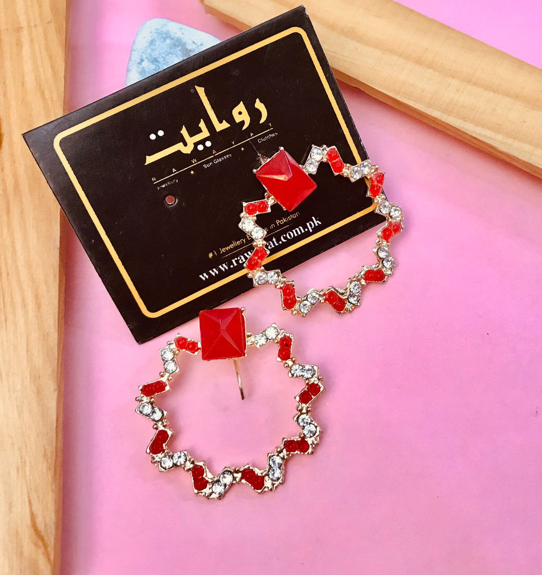 Fancy Earring-330 (Red)