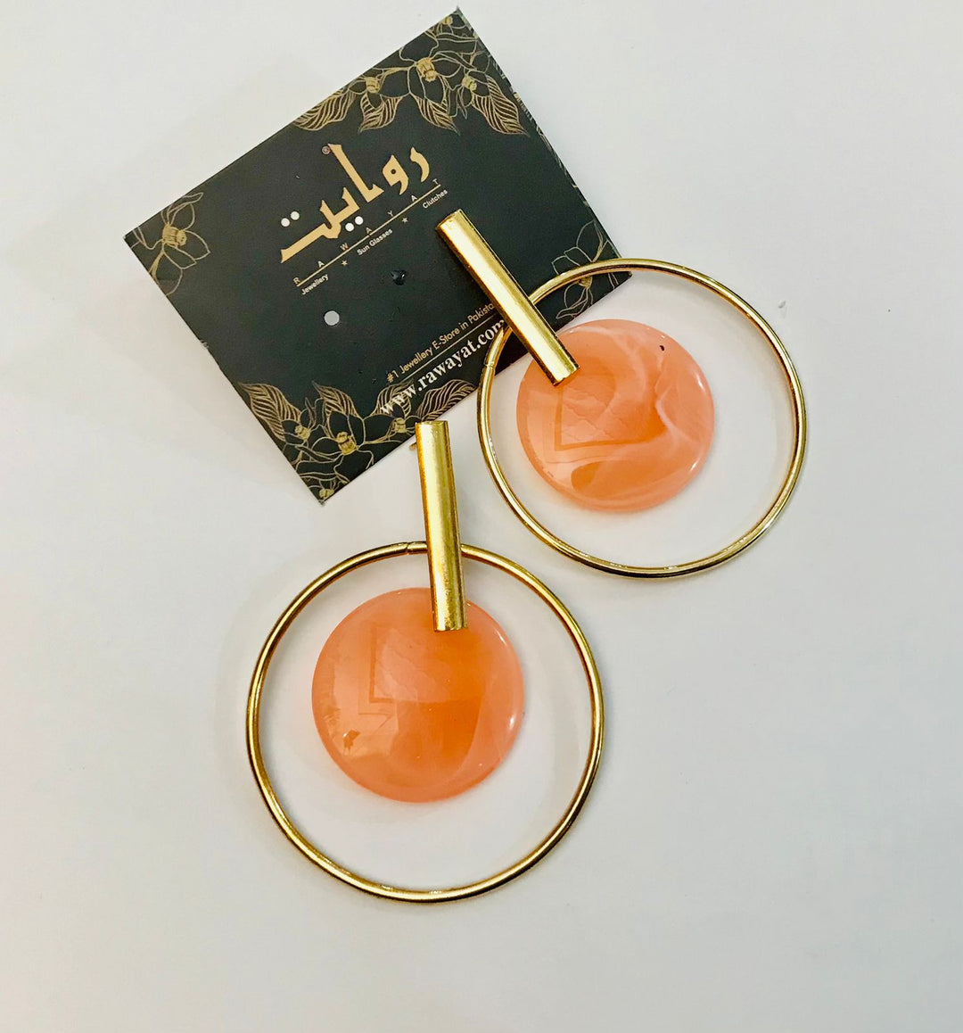 Fancy Earring-341 (Peach)