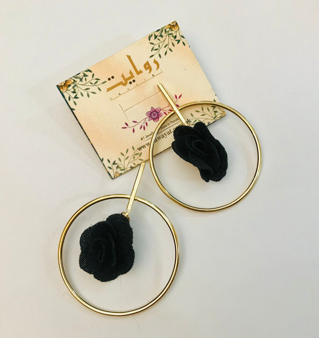 Fancy Earring-372 (Black)