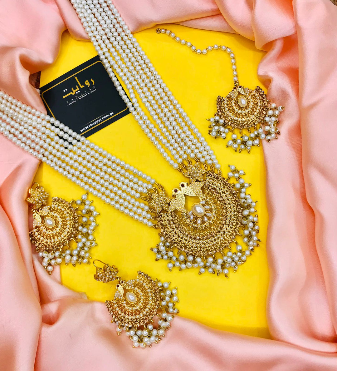 Jazmine Rani Mala Set (Pearl)