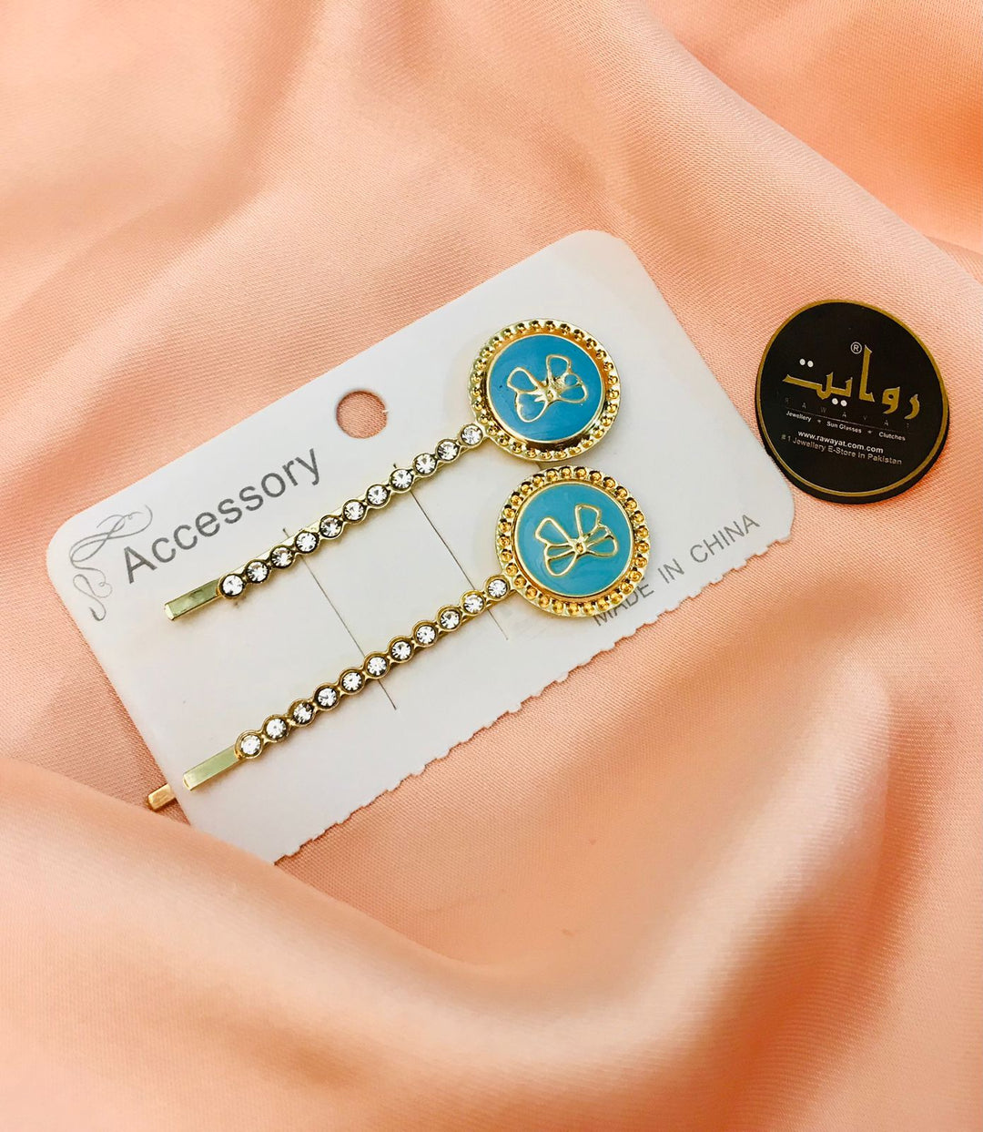 Hair Pin-170 (Pack of 2) (Ferozi)