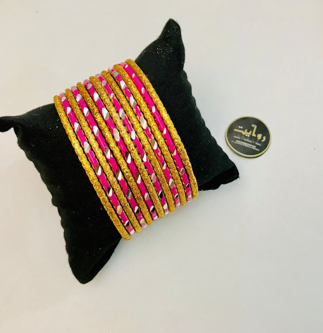 Multi Bangles-32 (Pink)