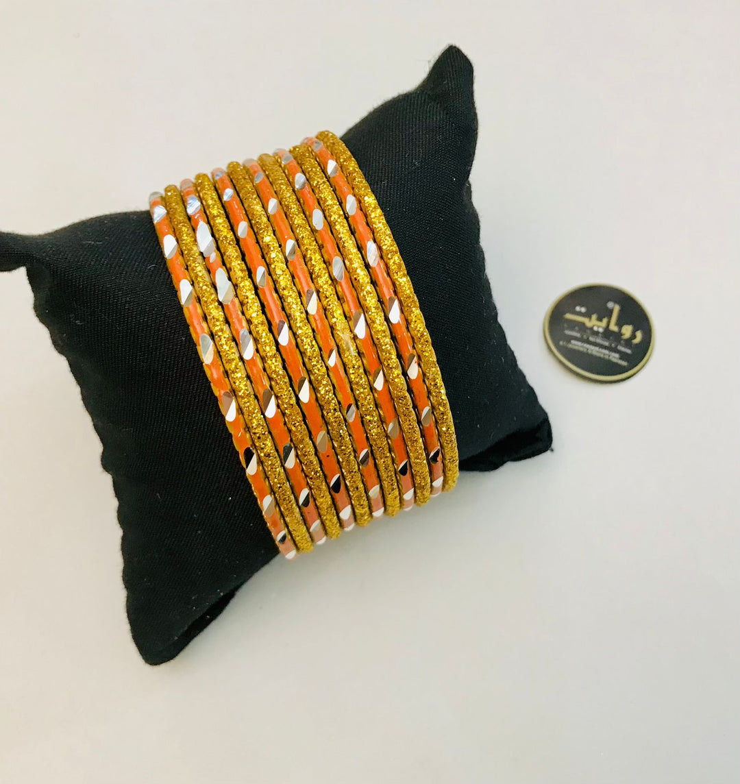 Multi Bangles-32 (Orange)