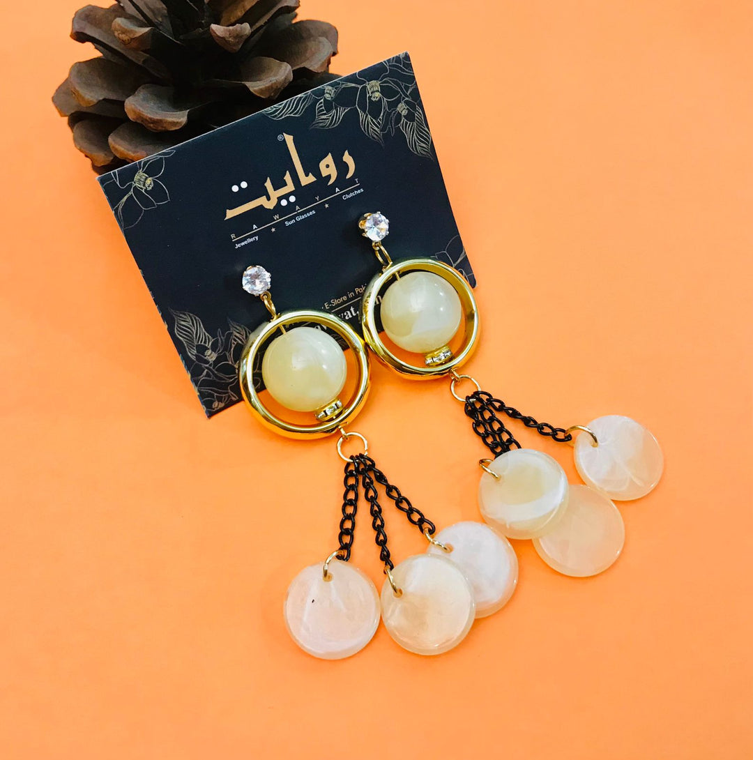 Fancy Earring-354 (White)