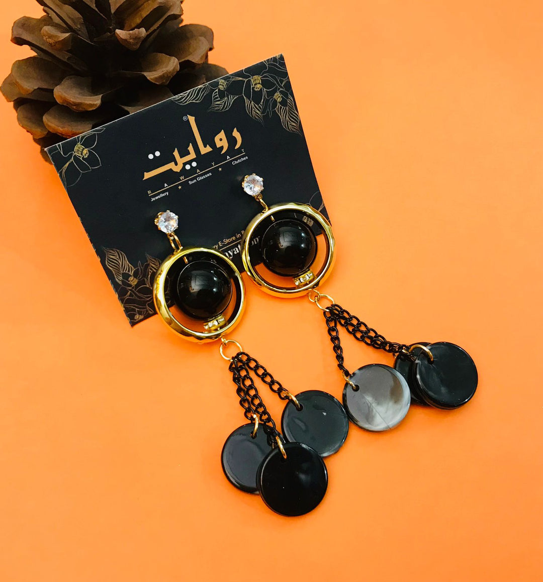 Fancy Earring-354 (Black)