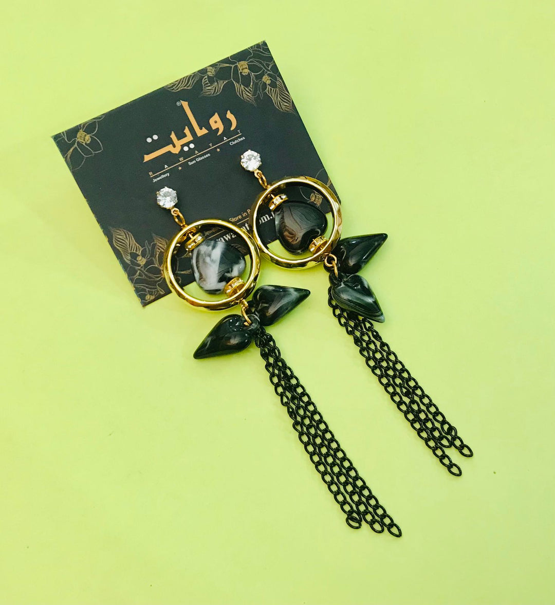 Fancy Earring-355 (Black)