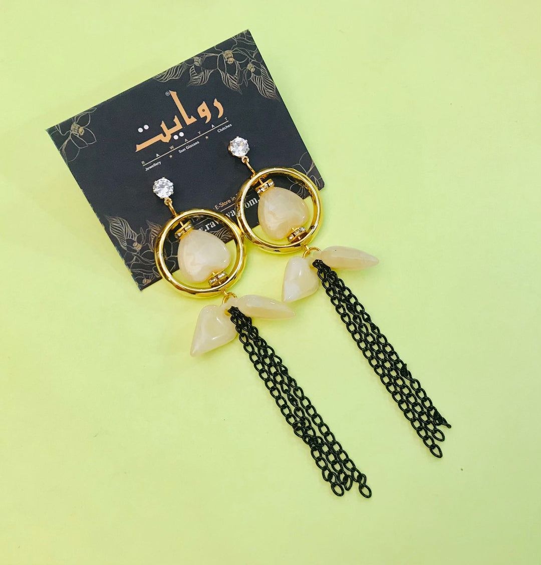 Fancy Earring-355 (White)