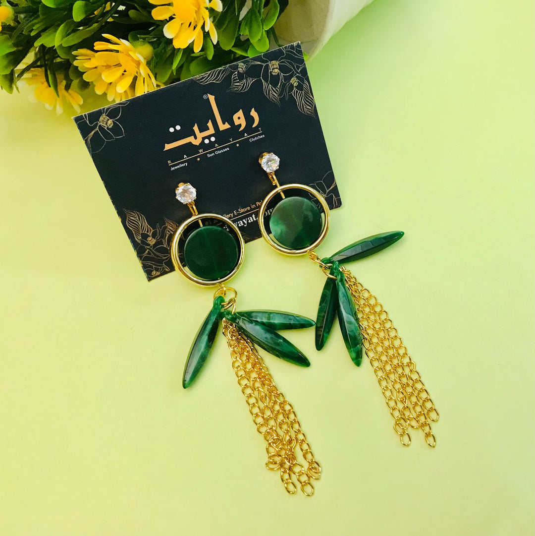 Fancy Earring-357 (Green)