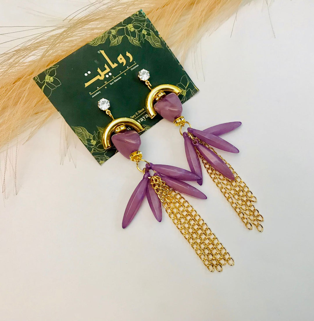 Fancy Earring-364 (Purple)