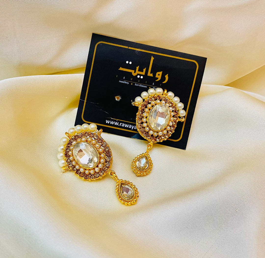 Fancy Earring-47 (White)