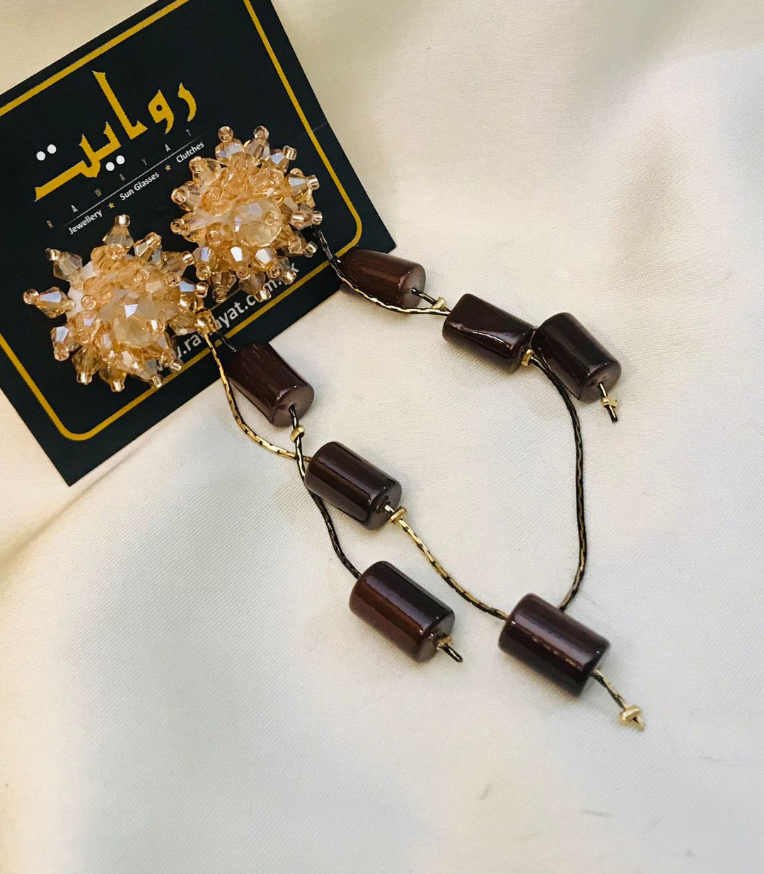 Tassel Earring-01 (Brown)