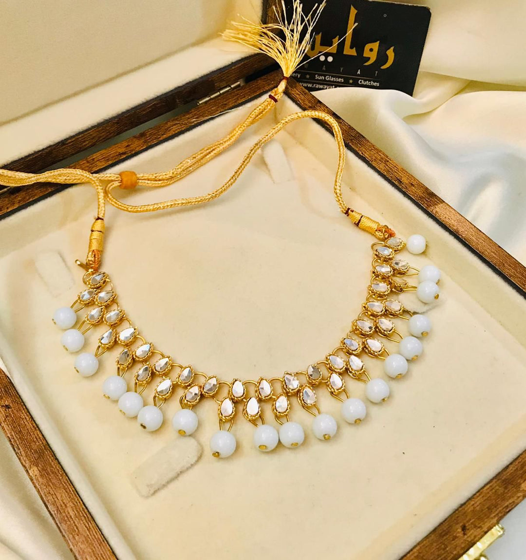 Kundan Choker-01 (White)