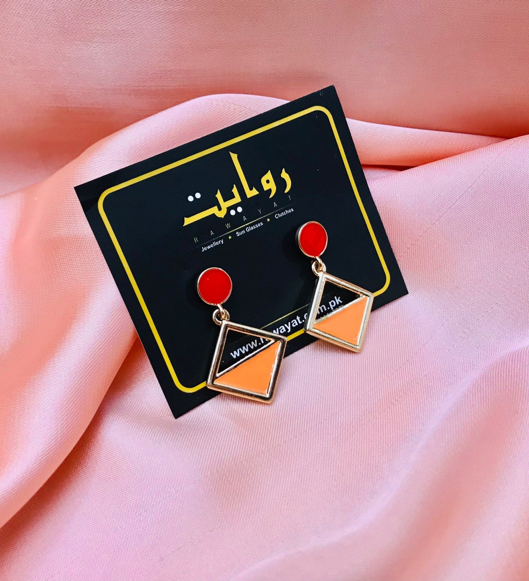 Fancy Earring-74 (Orange)