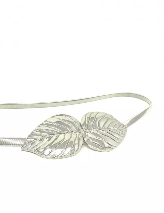 Silver leaf Ladies Belt Stretchable