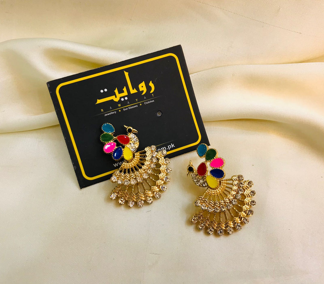 Peacock Earring-04 (Multi)