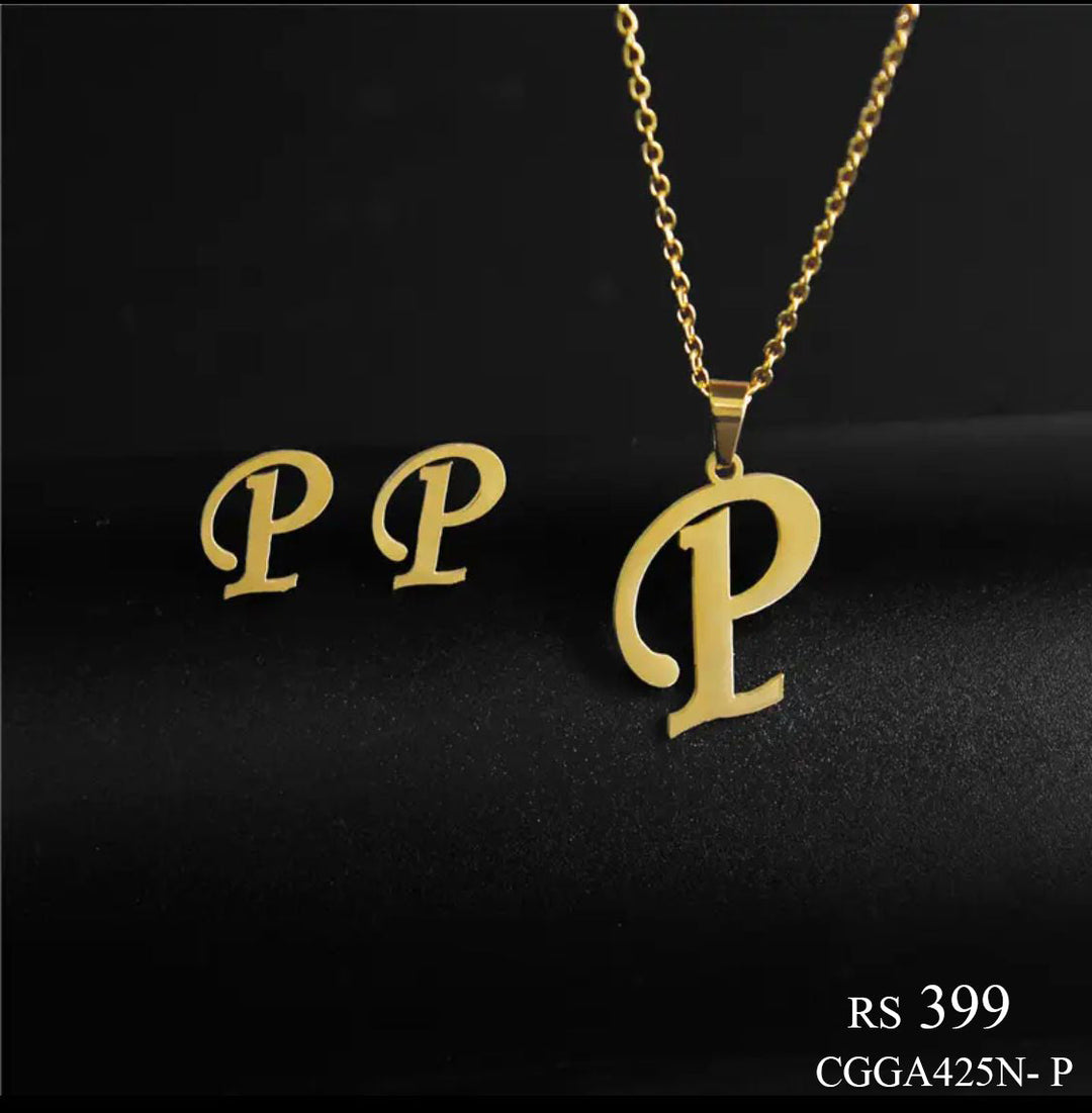 Alphabet Locket Set (P)