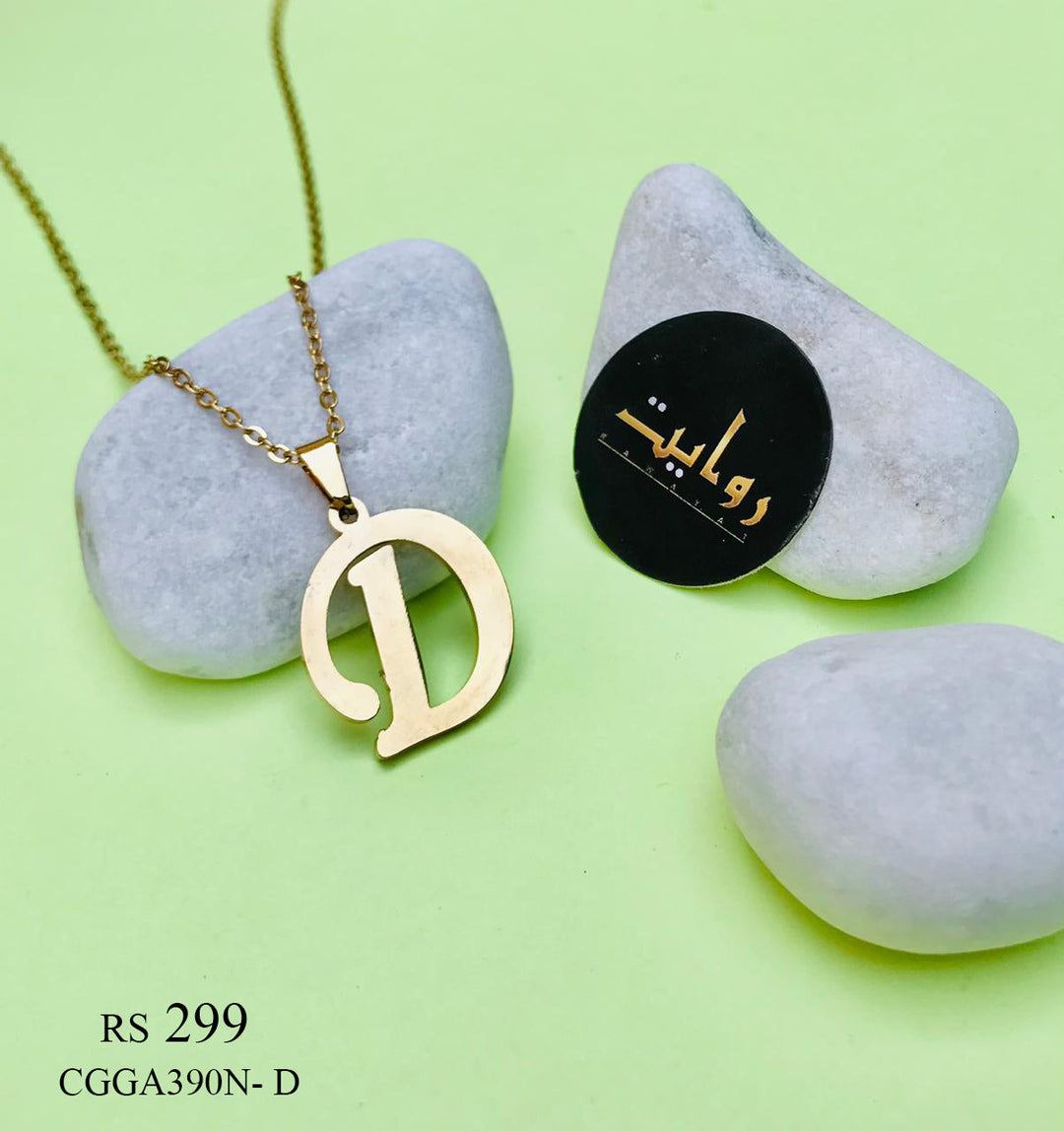 Alphabet Locket Chain (D)