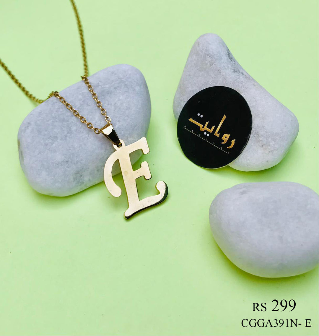 Alphabet Locket Chain (E)