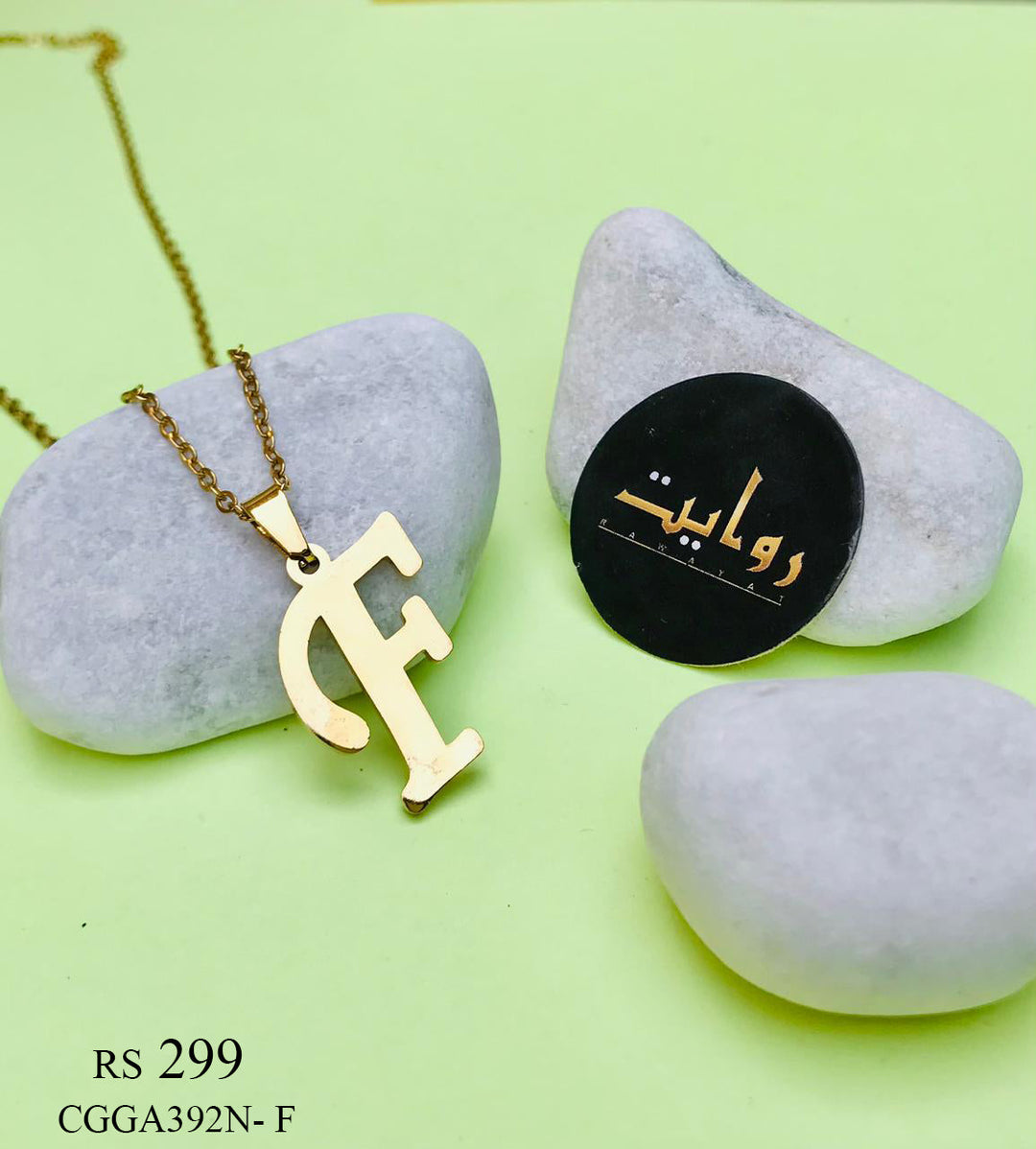 Alphabet Locket Chain (F)