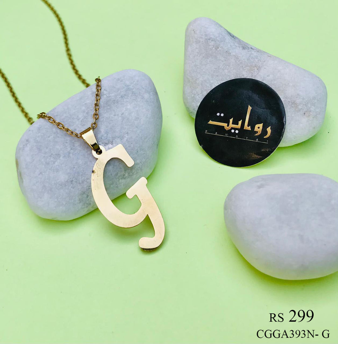 Alphabet Locket Chain (G)