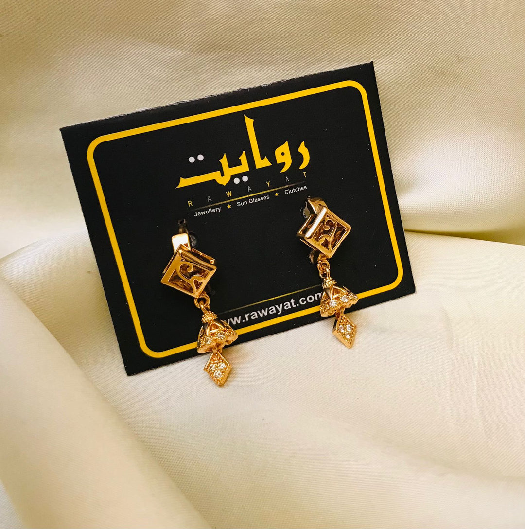 Zircon Studs-58 (Golden)