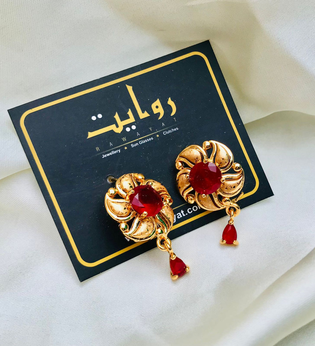 Digital Earring-65 (Maroon)