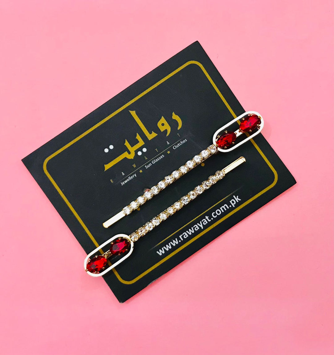 Hair Pin-148 (Pack of 2) (Maroon)