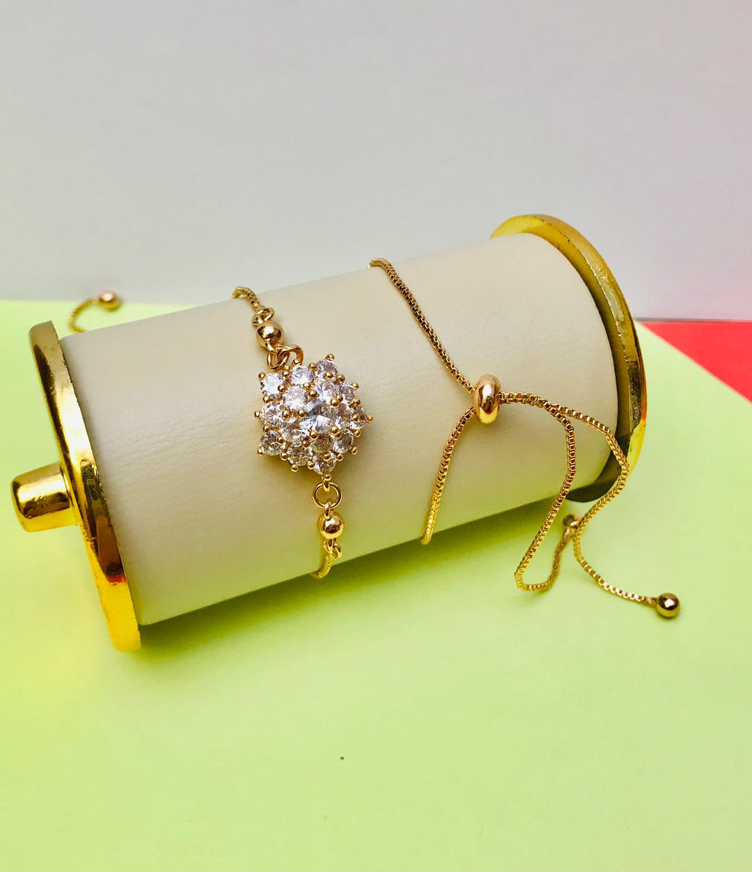 Adjustable Bracelet-178 (Golden)