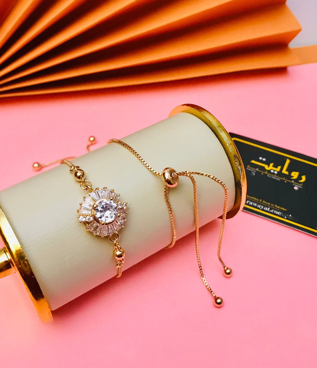 Adjustable Bracelet-183 (Golden)