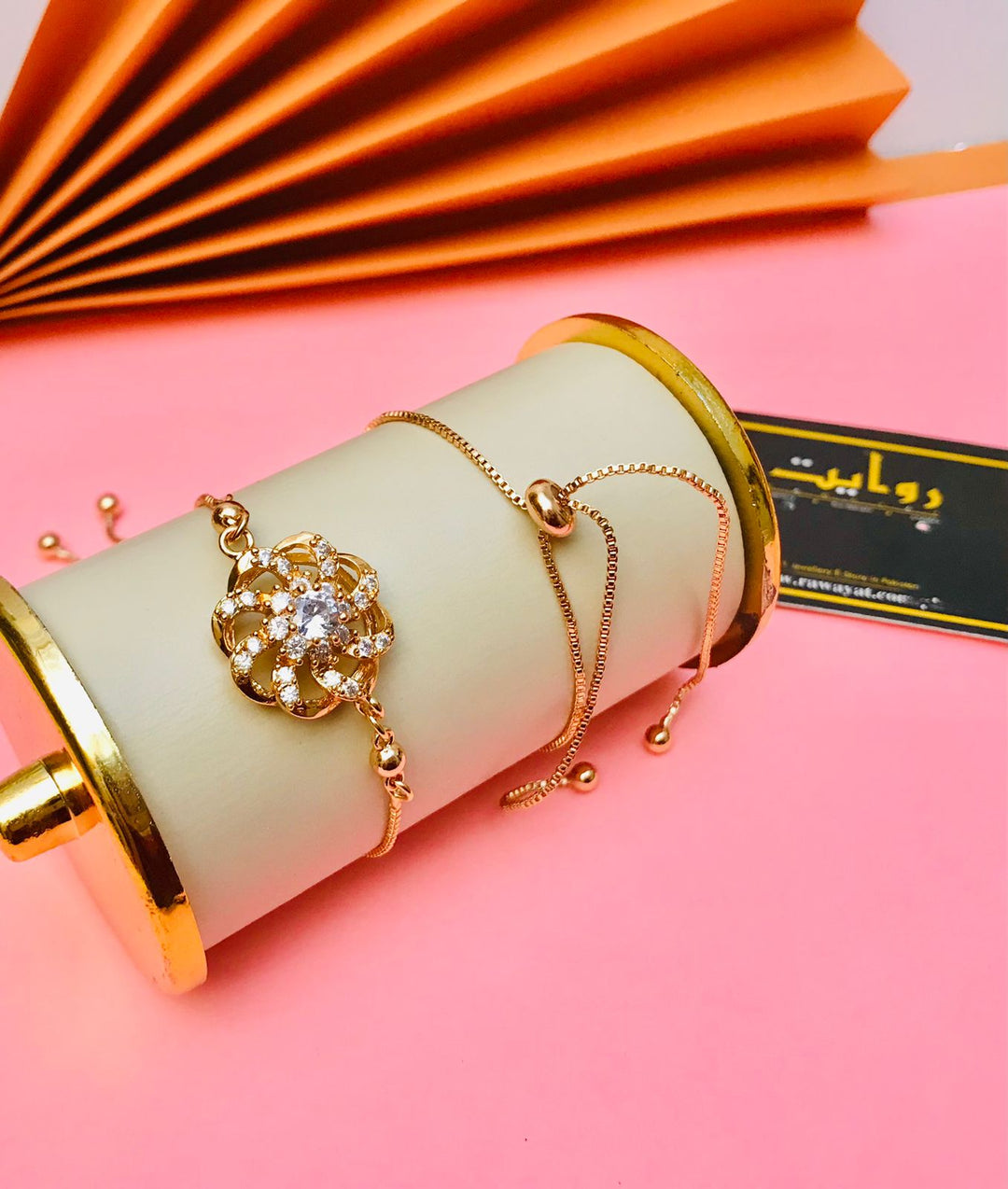 Adjustable Bracelet-185 (Golden)