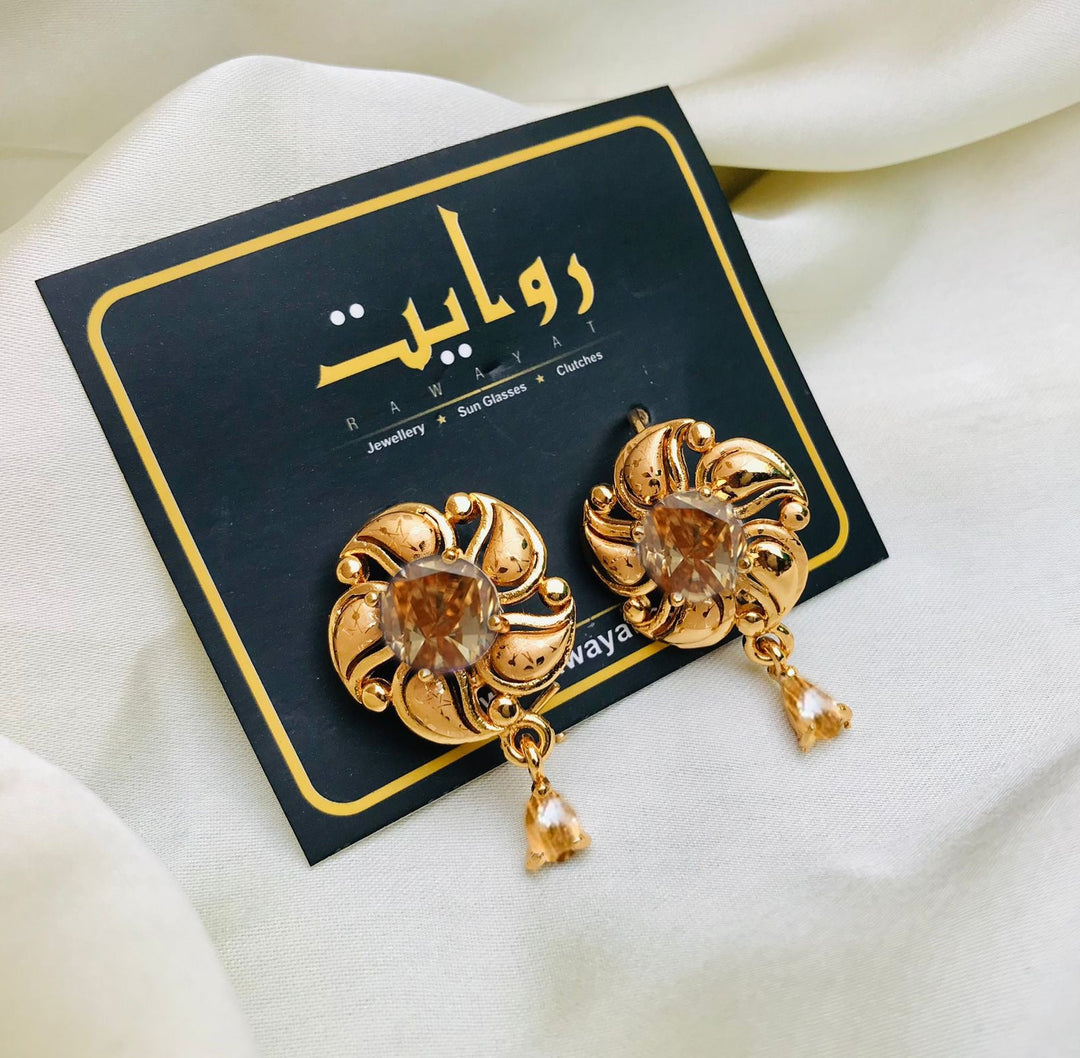 Digital Earring-65 (Golden)