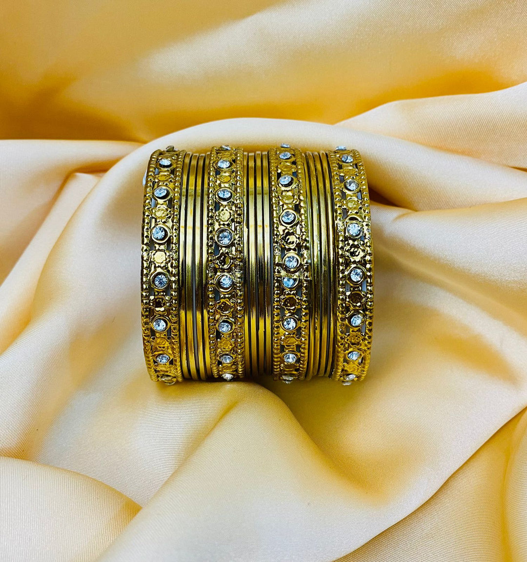 Oxidized Bangles-26 (Golden)