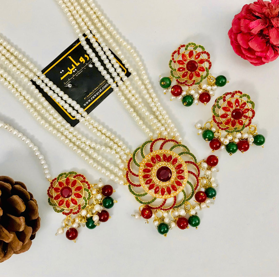 Madiha Rani Mala Set (Multi)