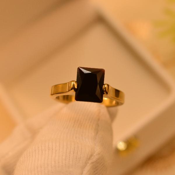 Gorgeous Stylish Design Real Stone Gold Plated Ring For Girls/Women